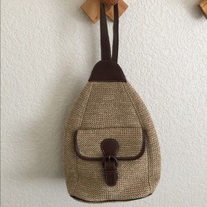 Woven Single Strap Backpack Purse